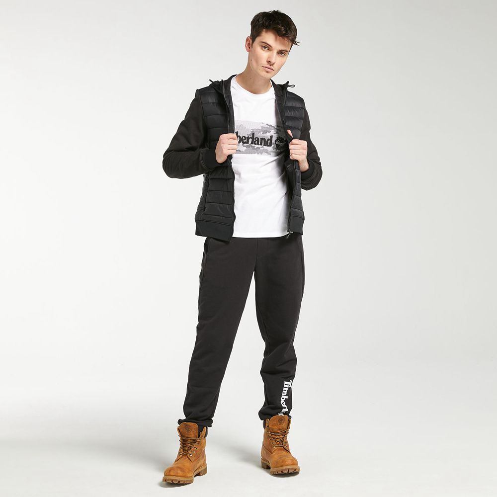 Chaquetas Timberland Hombre Mt. Cabot Hybrid Negras - Chile UJK-564379